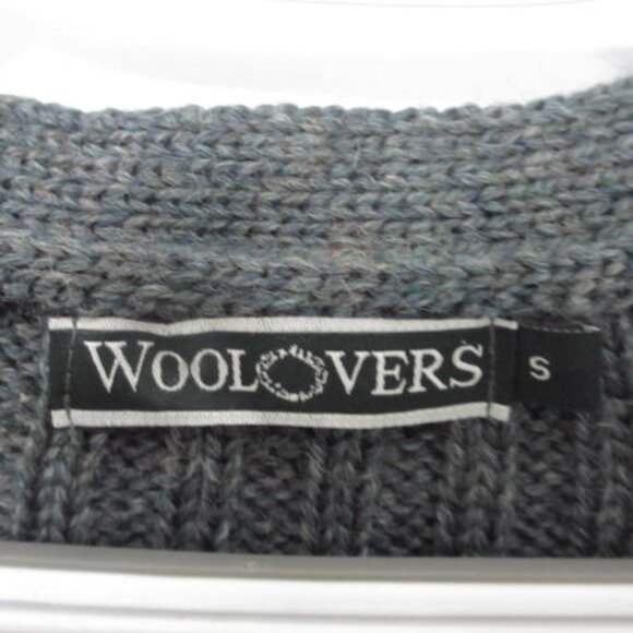 Woolovers Heavy 100% British Wool Ribbed Cardigan Preppy Minimalist - Picture 2 of 11